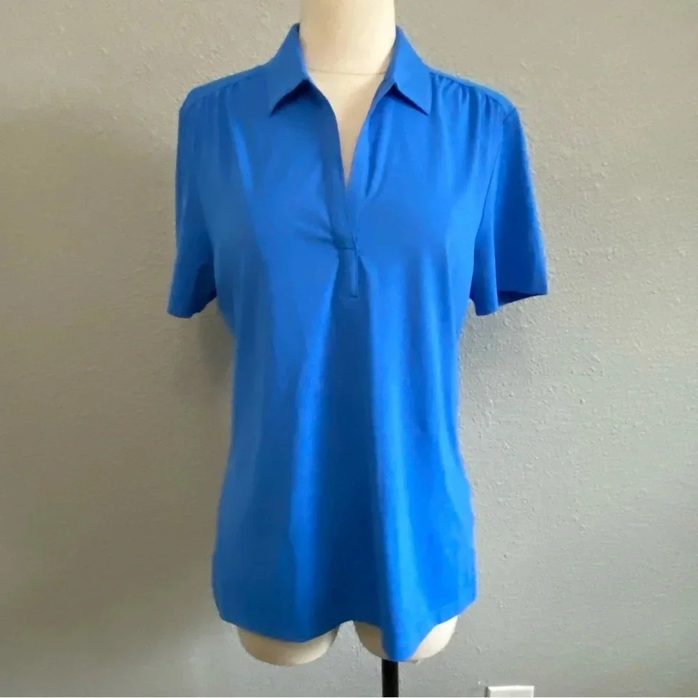 Callaway Palace Blue Tonal Polo Size Medium EUC